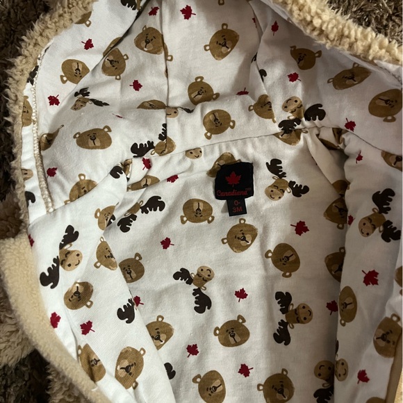 Canadiana Sherpa Baby Bunting - Picture 3 of 3